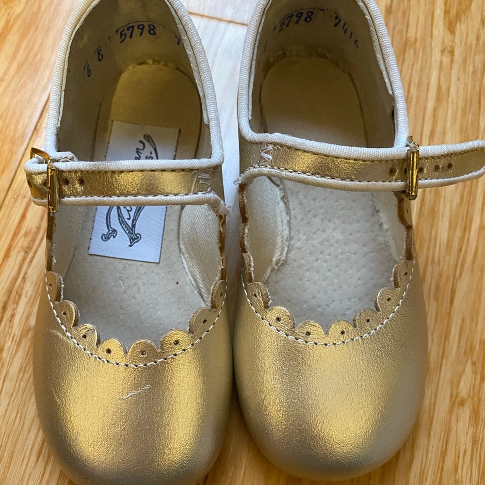 Zimmerman Champagne Scalloped Mary Jane